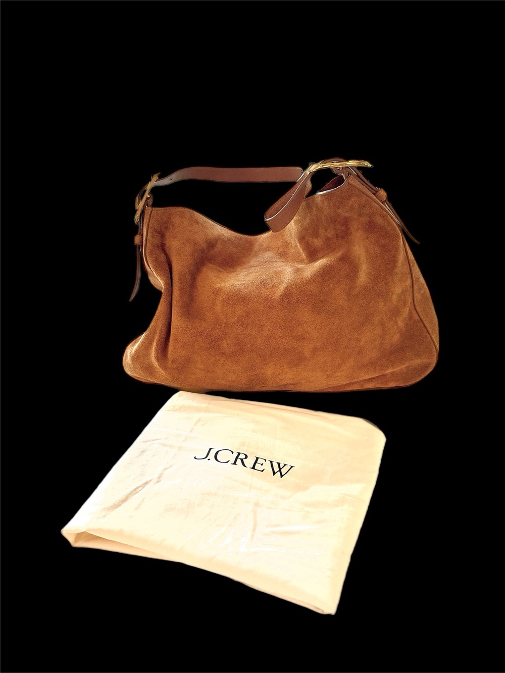 J Crew Camel Color Suede Shoulder Bag - Picture 3 of 10